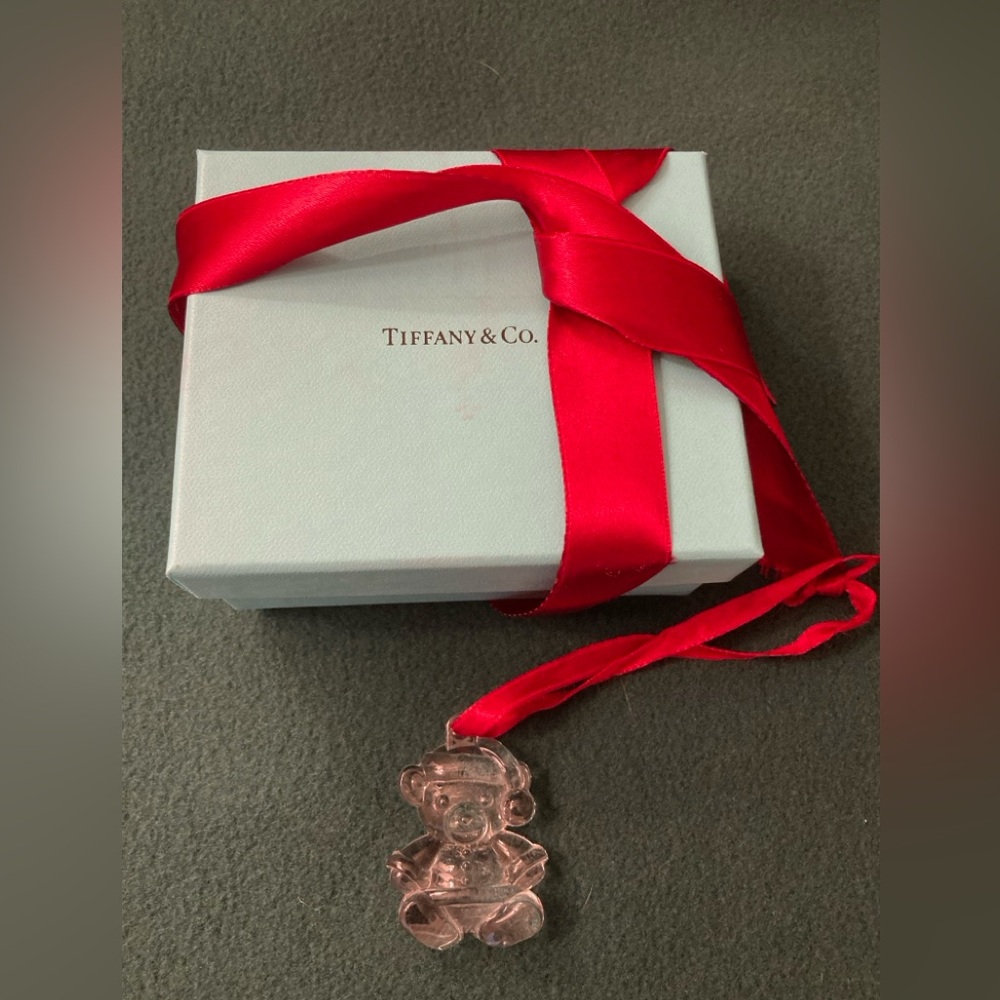 Tiffany & Co crystal teddy bear ornament - Picture 2 of 7